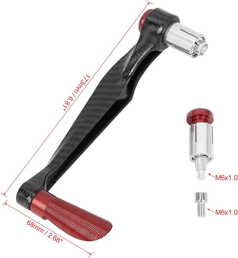 F FIERCE CYCLE 1 Pair 22mm Motorcycle Handlebar Protector Universal Motorcycle Brake Clutch Lever Guard Red - Image 2